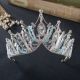 Greek Blue Crystal Gold Alloy Prom Homecoming Tiara Crown