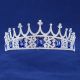 Vintage Royal Blue Crystal Prom Homecoming Tiara Crown