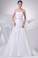 Stunning A Line Strapless Corset Crystal Beaded Lace Wedding Dress Bridal Gown 