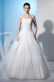 Beautiful Ball Gown Sweetheart Corset Crystal Beaded Organza Wedding Dress Bridal Gown 