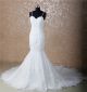 Mermaid Sweetheart Open Back Vintage Lace Beaded Wedding Dress With Straps