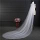 Simple Two tier Tulle Wedding Bridal Cathedral Veil With Comb