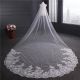 Stunning Four Meters Tulle Lace Sequined Wedding Bridal Cathedral Veil